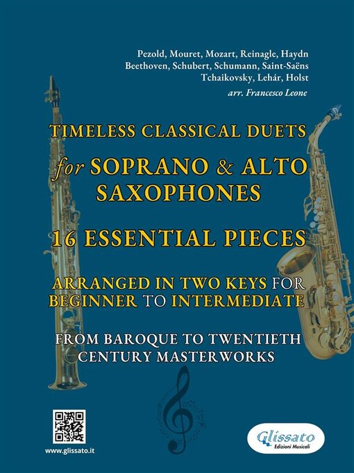 Cover image for Timeless Classical Duets for Soprano & Alto Saxophones